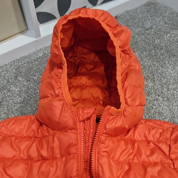 Primark Bright Orange Kids Puffer Jacket - Picture 3 of 7